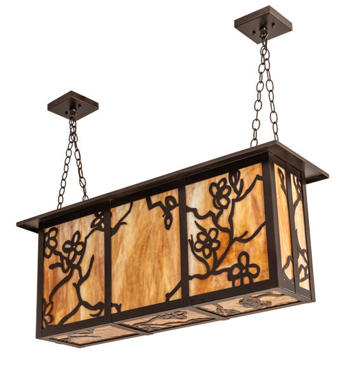 Meyda Tiffany 219227 Four Light Pendant, Mahogany Bronze