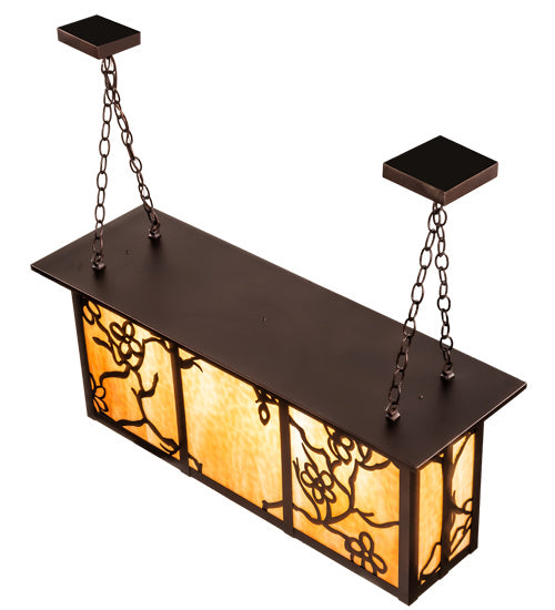 Meyda Tiffany 219227 Four Light Pendant, Mahogany Bronze