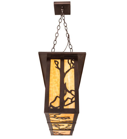 Meyda Tiffany 219227 Four Light Pendant, Mahogany Bronze