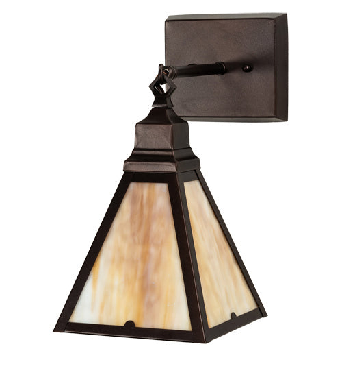 Meyda Tiffany 219228 One Light Wall Sconce, Mahogany Bronze