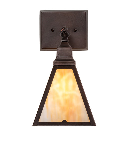 Meyda Tiffany 219228 One Light Wall Sconce, Mahogany Bronze