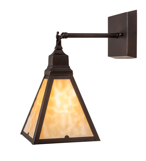 Meyda Tiffany 219228 One Light Wall Sconce, Mahogany Bronze