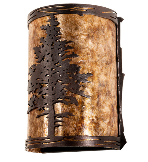 Meyda Tiffany 219235 One Light Wall Sconce, Mahogany Bronze
