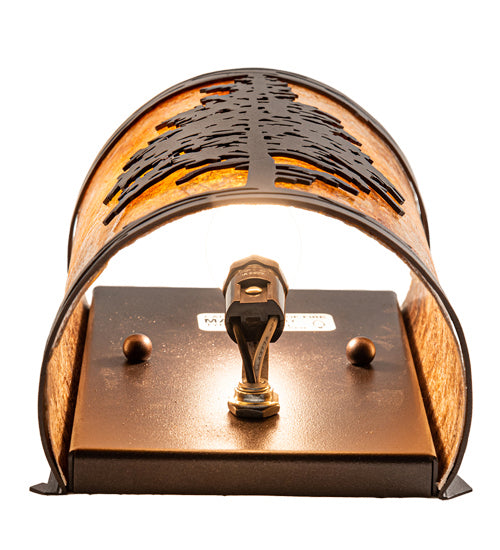 Meyda Tiffany 219235 One Light Wall Sconce, Mahogany Bronze