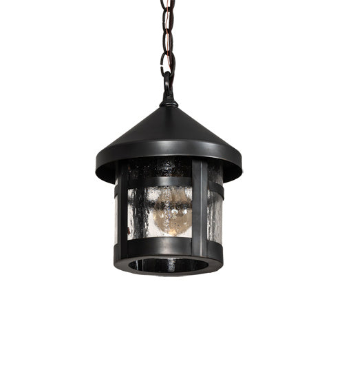 Meyda Tiffany 219362 One Light Pendant, Black On Brass