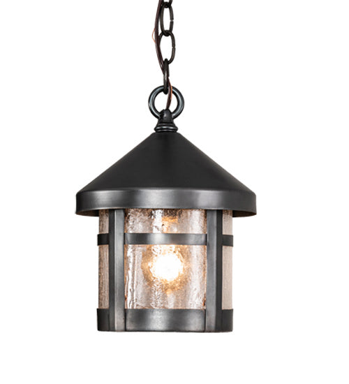 Meyda Tiffany 219362 One Light Pendant, Black On Brass