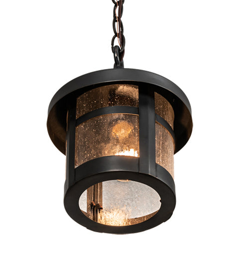 Meyda Tiffany 219362 One Light Pendant, Black On Brass