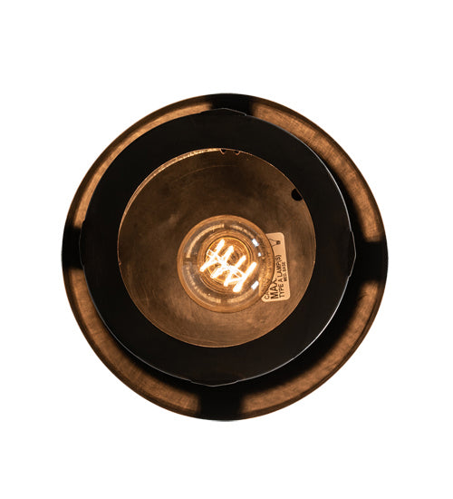 Meyda Tiffany 219362 One Light Pendant, Black On Brass