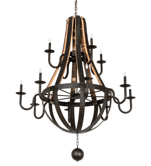 Meyda Tiffany 219497 12 Light Chandelier, Oil Rubbed Bronze