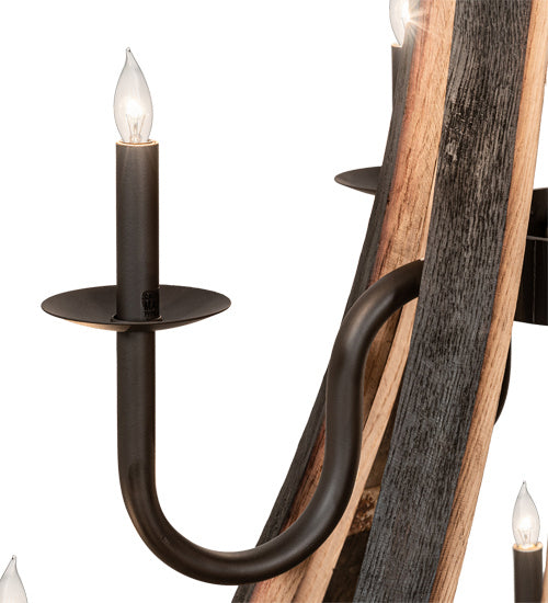 Meyda Tiffany 219497 12 Light Chandelier, Oil Rubbed Bronze