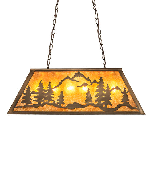 Meyda Tiffany 219532 Six Light Pendant, Antique Copper