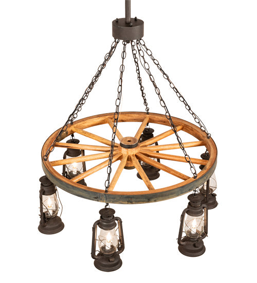 Meyda Tiffany 219573 Six Light Chandelier, Dark Roast