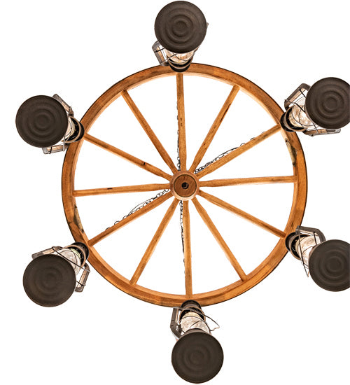 Meyda Tiffany 219573 Six Light Chandelier, Dark Roast
