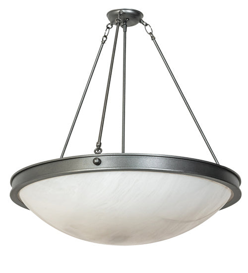Meyda Tiffany 219605 Six Light Pendant, Blackened Pewter