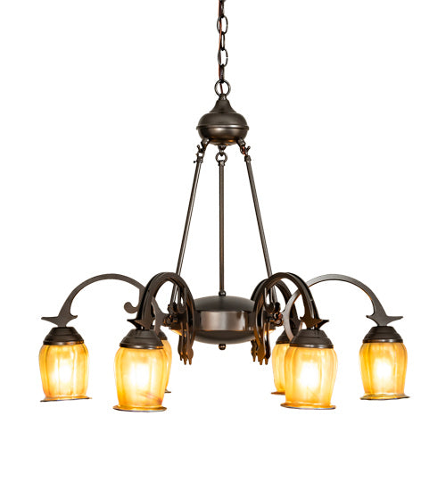 Meyda Tiffany 219621 Six Light Chandelier, Oil Rubbed Bronze