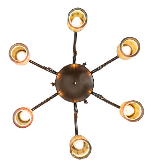 Meyda Tiffany 219621 Six Light Chandelier, Oil Rubbed Bronze