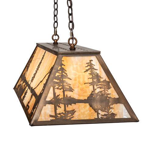 Meyda Tiffany 219638 Six Light Pendant, Antique Copper