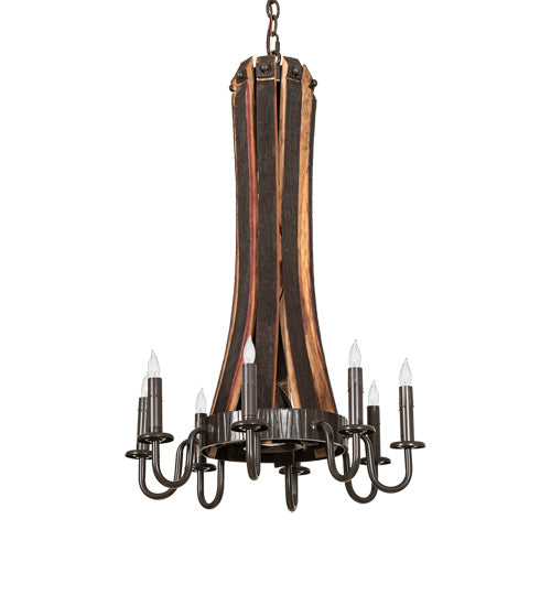 Meyda Tiffany 219855 Nine Light Chandelier, Timeless Bronze