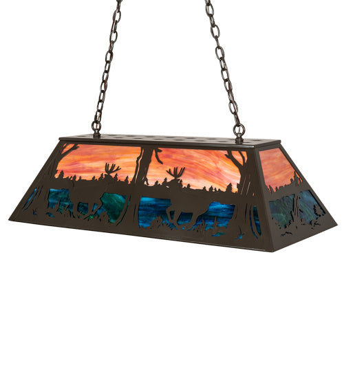Meyda Tiffany 219886 Six Light Pendant, Timeless Bronze