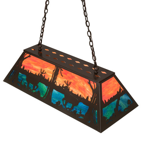 Meyda Tiffany 219886 Six Light Pendant, Timeless Bronze