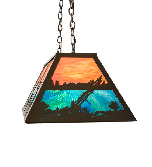 Meyda Tiffany 219886 Six Light Pendant, Timeless Bronze