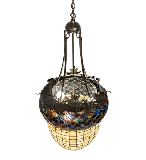 Meyda Tiffany 220216 Three Light Pendant, Timeless Bronze