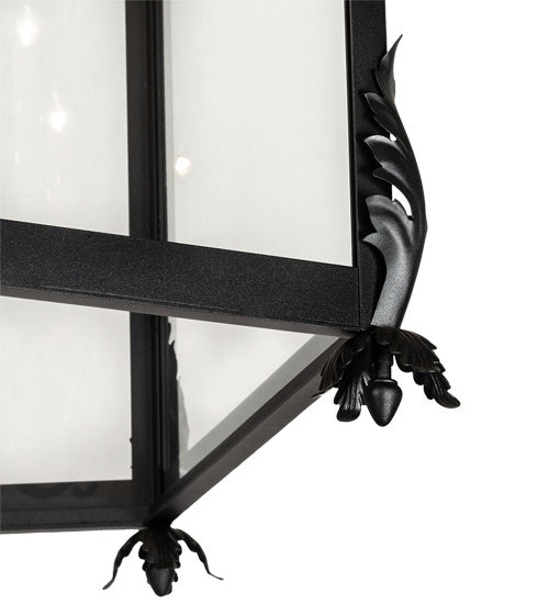 Meyda Tiffany 221994 Five Light Pendant, Textured Black And Ivory