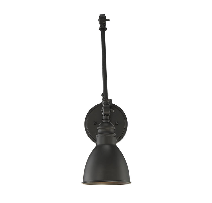 Savoy House 9-960-1-89 One Light Wall Sconce, Matte Black