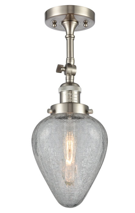 Innovations 203-SN-G165-LED LED Wall Sconce, Brushed Satin Nickel
