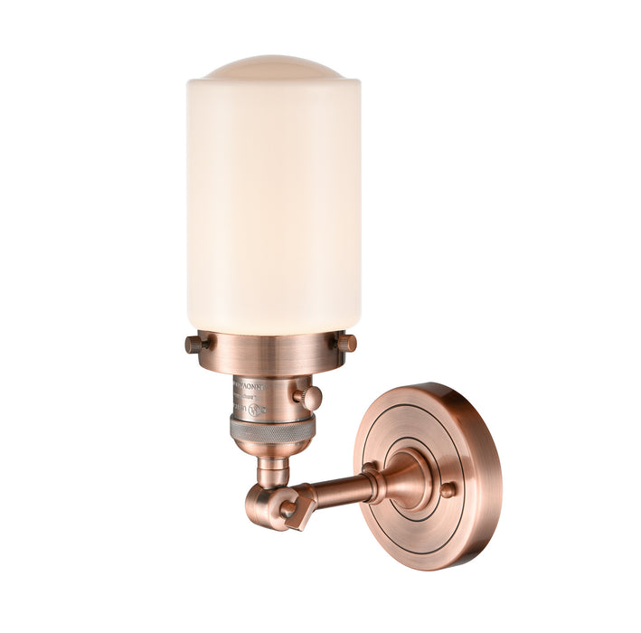 Innovations 203SW-AC-G311 One Light Wall Sconce, Antique Copper