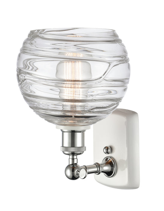 Innovations 516-1W-WPC-G1213-8-LED LED Wall Sconce, White Polished Chrome