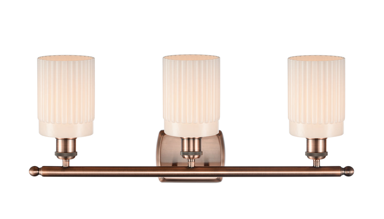 Innovations 516-3W-AC-G341-LED LED Bath Vanity, Antique Copper