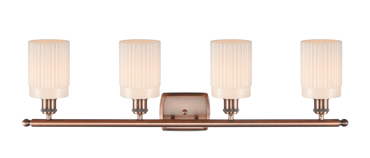 Innovations 516-4W-AC-G341-LED LED Bath Vanity, Antique Copper