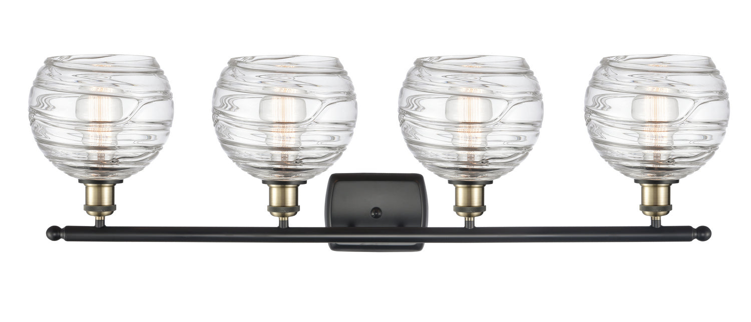 Innovations 516-4W-BAB-G1213-8 Four Light Bath Vanity, Black Antique Brass