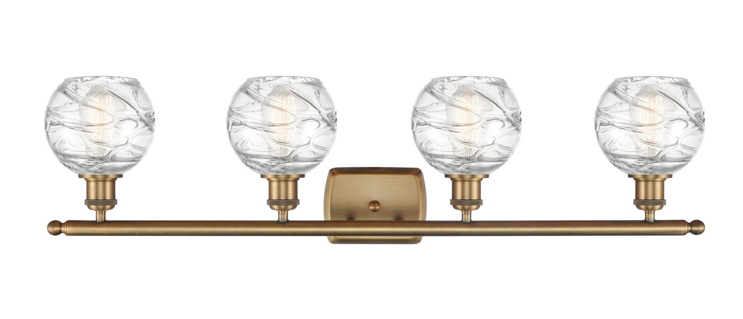 Innovations 516-4W-BB-G1213-6 Four Light Bath Vanity, Brushed Brass