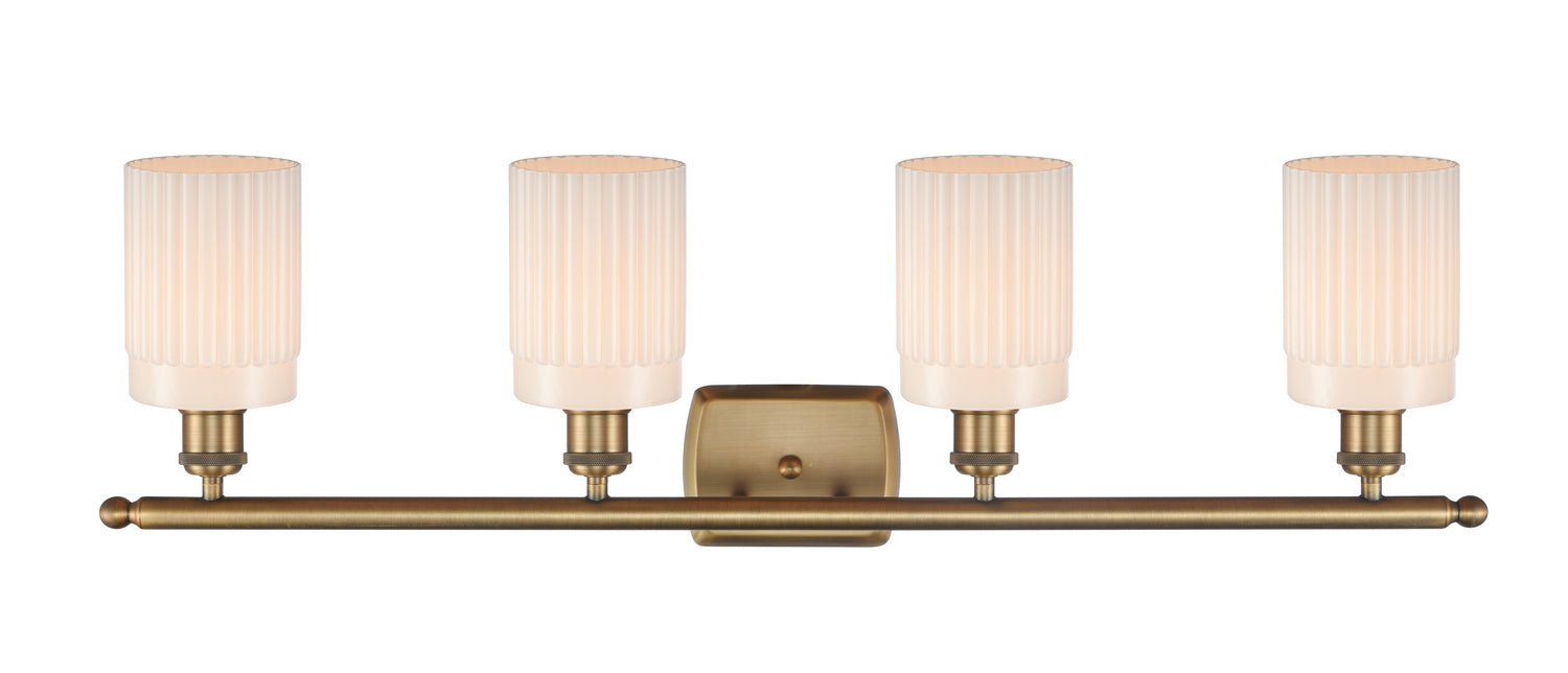 Innovations 516-4W-BB-G341 Four Light Bath Vanity, Brushed Brass