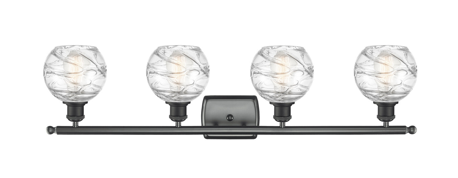 Innovations 516-4W-BK-G1213-6-LED LED Bath Vanity, Matte Black