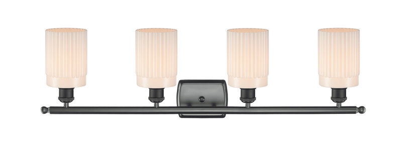 Innovations 516-4W-BK-G341-LED LED Bath Vanity, Matte Black