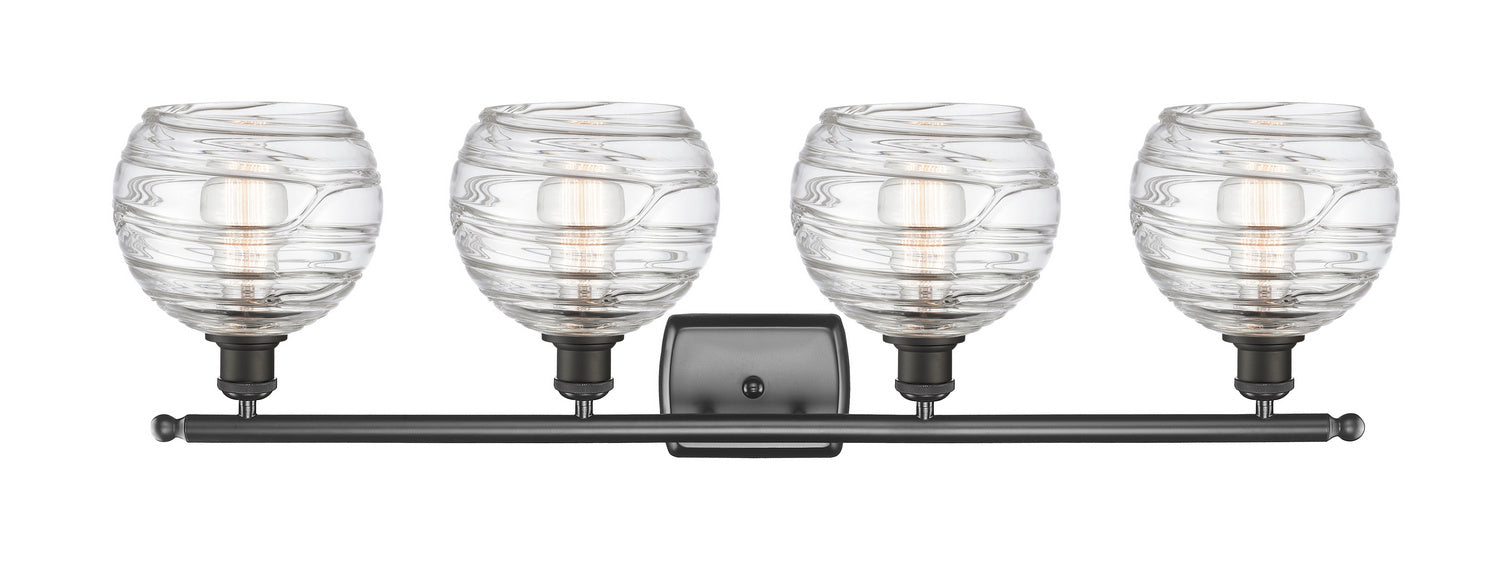 Innovations 516-4W-OB-G1213-8 Four Light Bath Vanity, Oil Rubbed Bronze