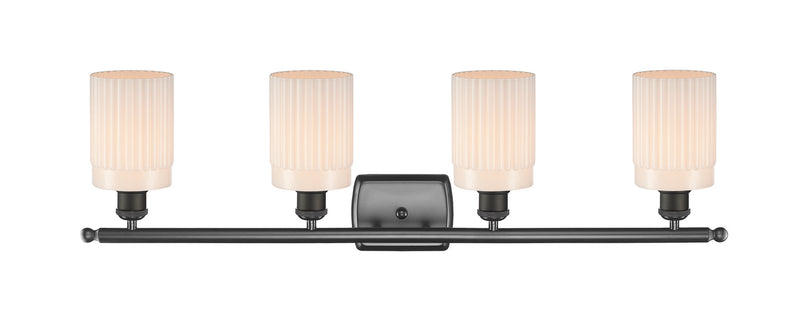 Innovations 516-4W-OB-G341 Four Light Bath Vanity, Oil Rubbed Bronze