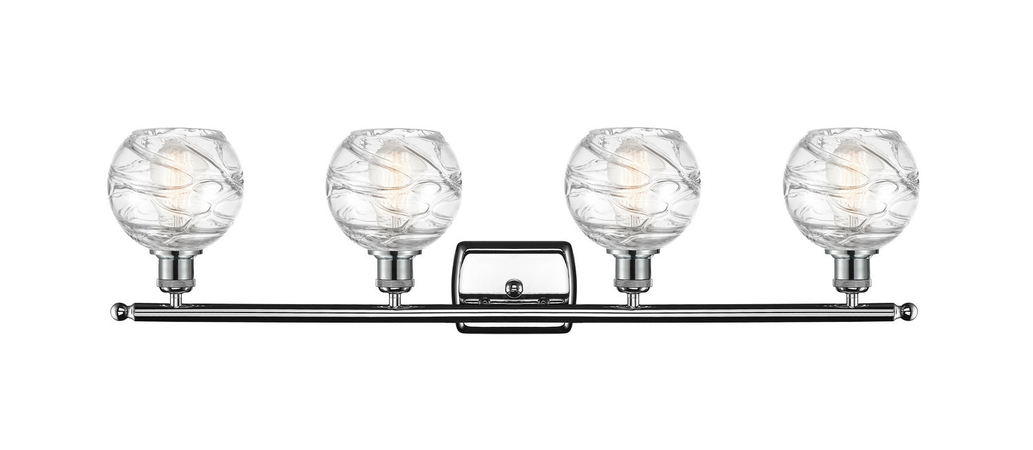 Innovations 516-4W-PC-G1213-6 Four Light Bath Vanity, Polished Chrome