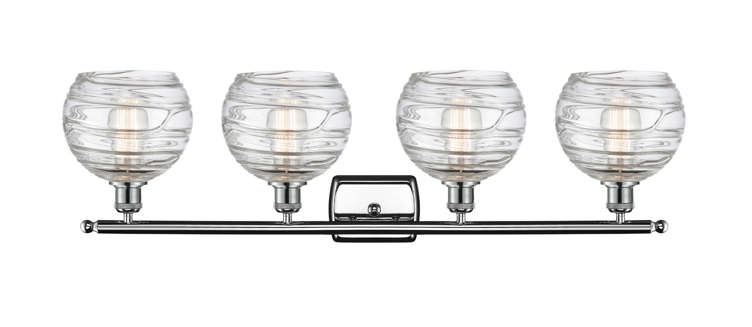 Innovations 516-4W-PC-G1213-8 Four Light Bath Vanity, Polished Chrome