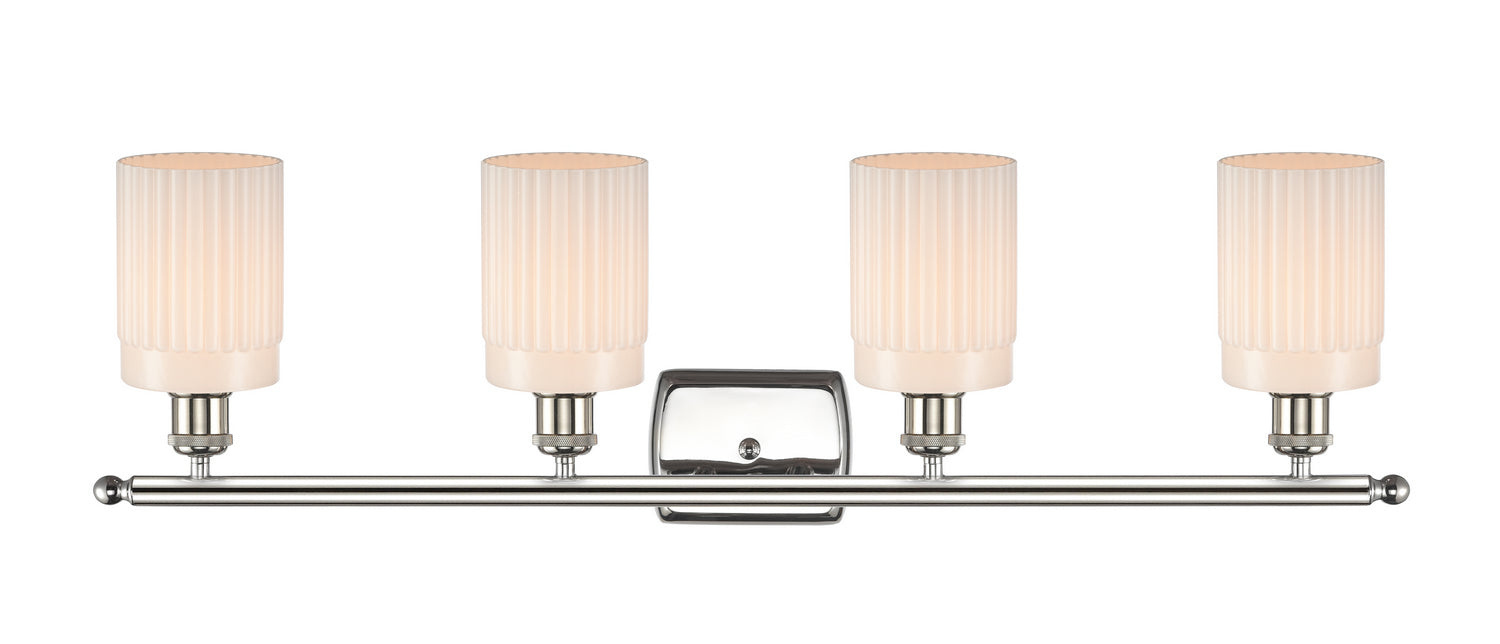 Innovations 516-4W-PN-G341 Four Light Bath Vanity, Polished Nickel