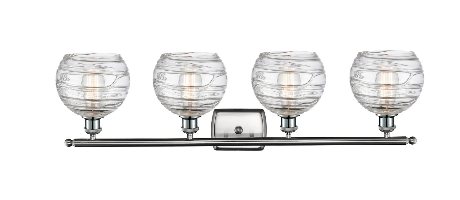 Innovations 516-4W-SN-G1213-8 Four Light Bath Vanity, Brushed Satin Nickel