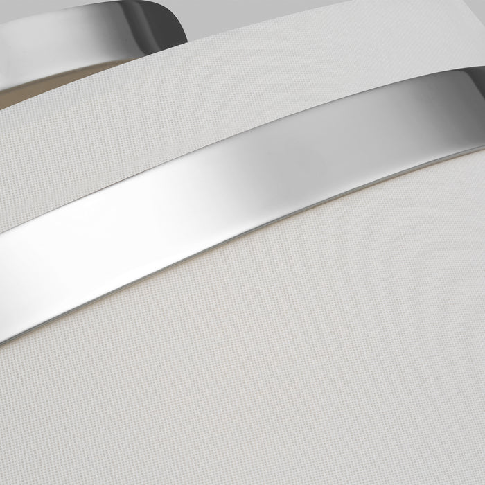 Visual Comfort Studio AF1153PN Three Light Semi-Flush Mount, Polished Nickel
