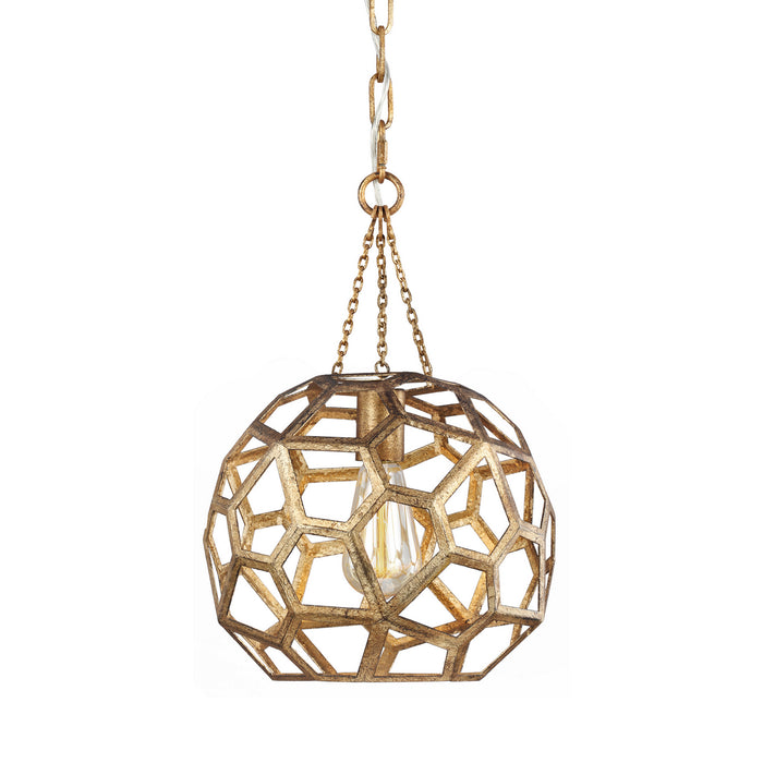 Visual Comfort Studio AP1051ADB One Light Pendant, Antique Gild