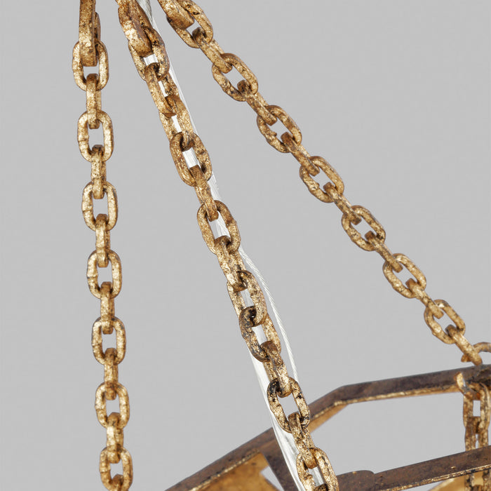 Visual Comfort Studio AP1061ADB One Light Pendant, Antique Gild