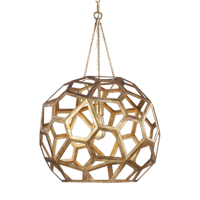 Visual Comfort Studio AP1071ADB One Light Pendant, Antique Gild