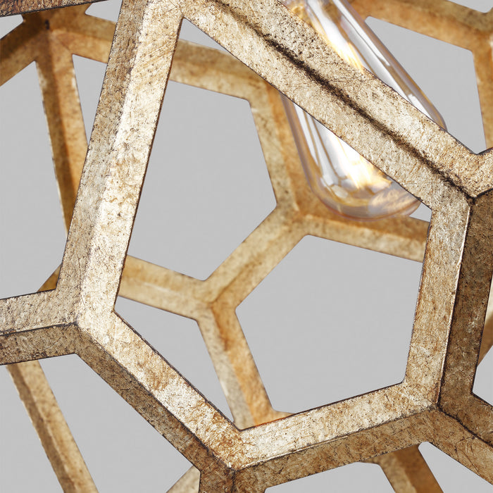 Visual Comfort Studio AP1071ADB One Light Pendant, Antique Gild