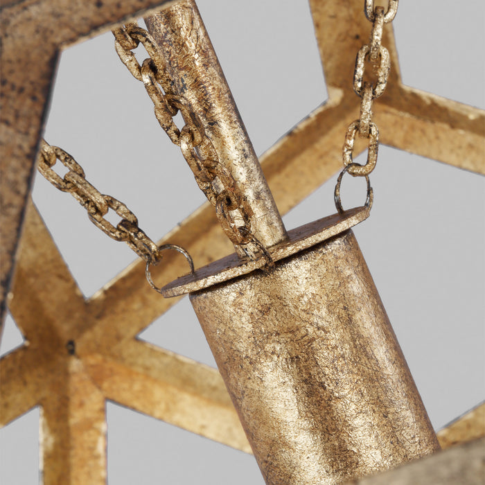 Visual Comfort Studio AP1071ADB One Light Pendant, Antique Gild